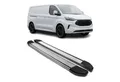 OMAC Kfz-Schmutzfänger Seitenschweller für Ford Tourneo Custom 2023-2025 L2 Alu 2 tlg, 2-tlg., Rutschfest, Haltbar, Aerodynamik