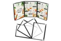 Kurtzy View Cover Schwarze A5 Menükartenhalter (5 Stk) für Gastronomiebetriebe