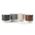 Pantone doppelwandiger Porzellan-Thermobecher Cortado, ohne Henkel, 190ml, 4er-Set in Geschenkbox, Warm 2, Cool Gray 9, Brown 2322, Black 419