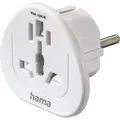 Hama Reiseadapter Typ E und F, 3-polig, universal, Welt nach Europa, Weiss (00223455)