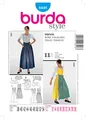 Burda Schnittmuster B8448 Folklore Kleid, 19 x 13 cm, 38-54