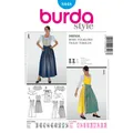 Burda 8448 Dirndl-Kleid Mit Schürze Damen Plus Schnittmuster Größen 12-28