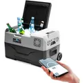 Belko® ArcticCore Kompressor Kühlbox 30L – elektrische Kühl- & Gefrierbox – 12/24V & 100–240V – tragbare Auto Camping Kühltruhe – grau - Grau