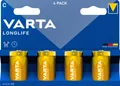 4 VARTA Alkaline Batterie Longlife, Baby (C/LR14), 4er