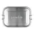 pandoo Lunchbox Edelstahl 800ml 17,5x12,5x6cm, silber