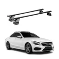 Menabo Dachträger für Mercedes C Klasse W205 Limo 2014-2021 75kg Stahl Schwarz