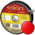 Stroft Angelschnur STROFT Color Monofile Angelschnur Rot, 100 m Länge, 0.13 mm Fadendurchmesser, (1-St), 1.8kg Tragkraft rot 100 m