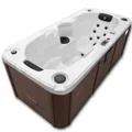 Canadian Spa Whirlpool "Yukon AI", 213 x 100 x 74 cm, 2 Personen, Plug & Play - braun