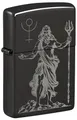 Zippo Sturmfeuerzeug - God Pluto, High Polish Black, Photo Image - Nachfüllbar - Wiederverwendbar - Windfestes Design - Geschenkbox - Made in USA