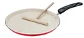 GSW Crepe-Pfanne mit Teigverteiler 26cm rot/creme Antihaft-Versiegelung