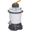 Bestway Sandfilterpumpe, Weiß, Orange, Grau, Kunststoff, Metall, 30.6x62x30.6 cm, Freizeit, Pools und Wasserspaß, Poolzubehör, Poolpumpen