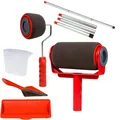 Best Direct befüllbarer Farbroller - Kantenroller, Teleskopstange Paint Racer set + Pole