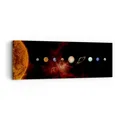 Wandbilder 90x30cm Leinwandbild Sonnensystem Planeten Kosmos Bilder Wanddeko