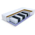 Fdm - Matratze 80x200 Taschenfederkern 7 Zonen Kokos H2 H3 Voyager 24 Cm Jersey Bezug