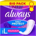 Always Daily Protect Slipeinlagen Damen Long 48 Stück Big Pack Frischer Duft