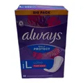 Always Daily Protect Slipeinlagen Damen, Long (48 Binden) Big Pack, mit frischem