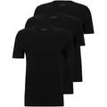 BOSS 3P Classic Crew Neck T-shirt Schwarz Baumwolle Large Herren