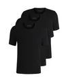 BOSS Herren Classic T-Shirts Kurzarm Shirts Pure Cotton Crew-Neck 6er Pack, Farbe:Schwarz, Artikel:-001 Black, Größe:L