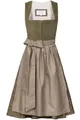 Edelnice Trachtenmode Midi Dirndl Emilia Grün Cord inkl. traditioneller Dirndlschürze (DE/NL/SE/PL, Numerisch, 40, Regular, Regular)