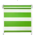 Doppelrollo Klemmfix Click Doppelrollo 3 in 1 Duorollo grün, Clever-Kauf-24, ohne Bohren, Klemmfix, grün grün 100 cm x 150 cm