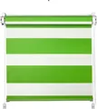 Klemmfix Click Doppelrollo 3 in 1 grün (BxH 100x150cm)