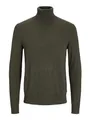 JACK & JONES Male Rollkragenpullover Einfarbig Rollkragenpullover