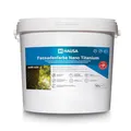 HAUSA Fassadenfarbe Nano Titanium 10L weiß matt Wandfarbe für Außen mit Abperleffekt, extrem wetterbeständig, energiesparend thermoisolierend, reinigt die Luft (Anti-Smog Wirkung) algenresistent