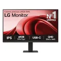 LG 24U631A-B Desktop-PC-Monitor 24 Zoll (61 cm), IPS-Panel, QHD-Auflösung (2560 x 1440), 5 ms 100 Hz, HDR 10, sRGB 99% (CIE1931), neigbar, HDMI 2.0, USB-C (15 W)