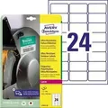 Avery Zweckform - Folienetikett 63,5 X 33,9 Mm (b X H) Weiß 240 Etik./pack.