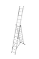 Krause Corda Aluminium-Vielzweckleiter 3x9 Sprossen