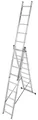 Krause CORDA Aluminium Sprossen Vielzweckleiter 3x9 Sprossen Arbeitshöhe 6,20m
