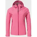 Outdoorjacke SCHÖFFEL "2.5L Jacket Vistdal L", Damen, Gr. 42, pink (3155, pink), Oberstoff : 100% Nylon, sportlich, regular fit, hoch geschlossener Ausschnitt, Langarm, Jacken