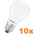 10 x E27 Osram LED BASE opalweißes GLAS 6,5W wie 60W  warmweises Wohnlicht