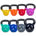 Sport-Thieme Kettlebell Vinyl | Kugelhantel, Gewichtskugel aus Gusseisen mit Soft-Vinyloberfläche | In acht Gewichtsvarianten: 4-24 kg | Markenqualität