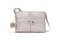 Kipling New Angie Kleine Umhängetasche, Metallic Glow (Silber)