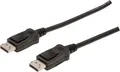 DisplayPort auf DisplayPort, Kabel schwarz, 2 Meter