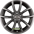 Autec Typ AS - Astana titansilber poliert 8x18 ET46 - LK5/114.3 ML67.1 Felge Alu
