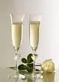 Stölzle Sektglas Stölzle Lausitz L`Amour Sektkelch satiniertes Herz 2er Set, Kristallglas
