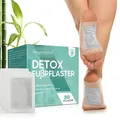 Detox Fußpflaster - Natürliche Fußpflege, Entgiftung & Reinigung - Pflaster mit Vitamin C, Bambusessig, Wermut & Turmalin - Deep Cleansing Foot Pads - 30 Entgiftungspflaster Füße - WeightWorld