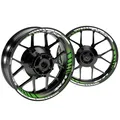 Kawasaki ZX-9R Felgenaufkleber Techno Premium Motorrad Felgenrandaufkleber