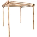 vidaXL Pergola,, Braun, Naturmaterialien, 170x220x170 cm, Sonnen- & Sichtschutz, Pavillons & Pergolas, Pergolas