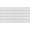 Doppelstab-gittermatte, Verz.anthr, Bxh2000x1000mm, Draht-ø6/5/6, Masche50x200mm - Alberts