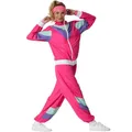 dressforfun Jogginganzug Damen Set, Trainingsanzug Damen, Sportanzug, Faschingskostüme, Kostüm, Karneval Kostüm, 80er Jahre, 90er, Kostüme für Erwachsene - pink, XXL