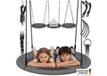tectake Nestschaukel Teilerschaukel Swayer, höhenverstellbar, 120 kg, (Komplettset), 120 kg Belastbarkeit
