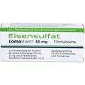 EISENSULFAT Lomapharm 65 mg überzogene Tab. 20 St