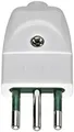 VIMAR – Stecker 2-polig + Erde 10 A S11 Axial weiß