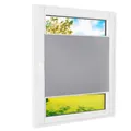 Plissee Klemmfix [Grau, 110x140 cm] ohne Bohren für Tür & Fenster, Faltrollo mit einfacher Montage/Bietet optimalen Sichtschutz und Privatsphäre, idealer Sonnenschutz