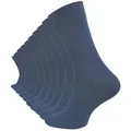 Cotton Prime® Socken Gesundheitssocken aus Baumwolle (10-Paar) ohne störende Naht blau|braun 43-46