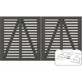 Plus Holz Doppeltor Harmoni Nadelholz Umbragrau 200 cm x 107 cm