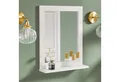 SoBuy Spiegel FRG129, Hängeschrank mit Spiegel, Wandregal, Badezimmer, Wandspiegel mit Ablage Schminkspiegel Badezimmerspiegel Flurspiegel